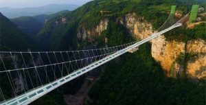 Zhangjiajie maior ponte de vidro