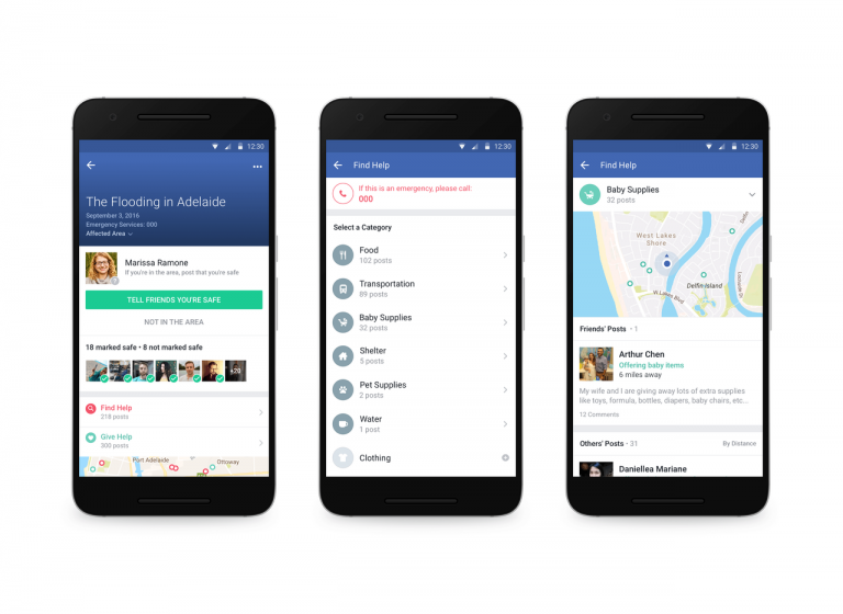 Facebook lança serviço de ajuda comunitária