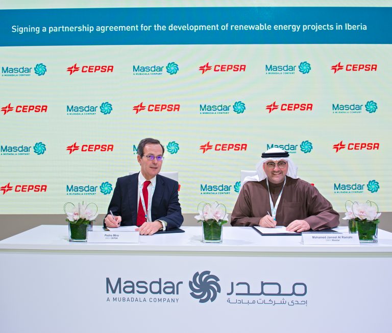 Cepsa e Masdar em colaboração nas energias renováveis