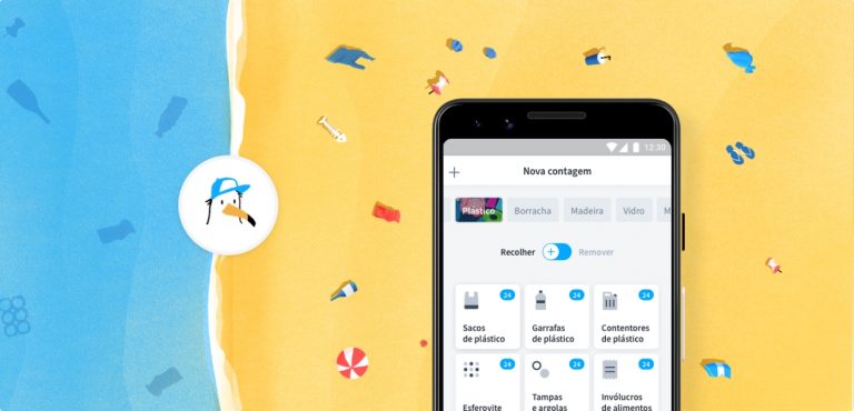 App para contabilizar e mapear o lixo marinho