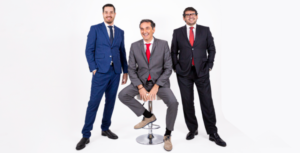 Marco Santos, CEO da Fin-Prisma, Paulo Veiga, CEO do Grupo EAD, Luís Bravo, CEO da Papiro