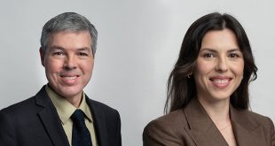 Vítor Sérgio Moreira, coordenador de patentes da Inventa e Anna Shcherbyna, paralegal de PI da Inventa (Foto: Divulgação)