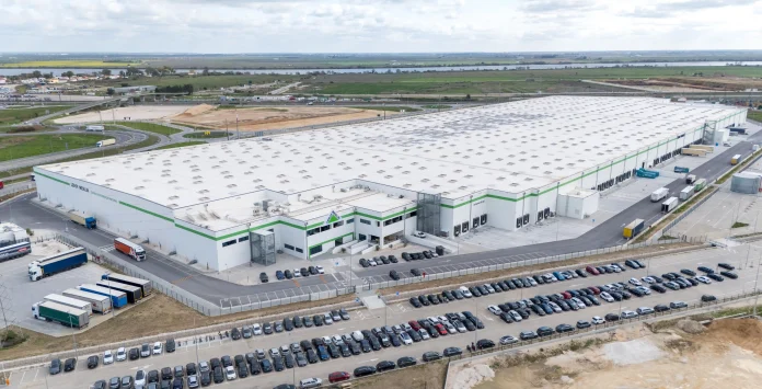 Imagem aérea do Centro de Logística da Leroy Merlin