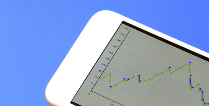 Aplicação financeira com gráfico económico