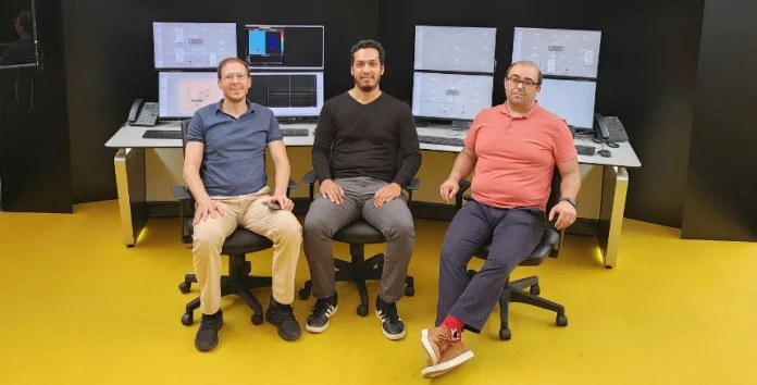 Investigadores Cristiano Premebida, Jorge Júnior e Jérôme Mendes