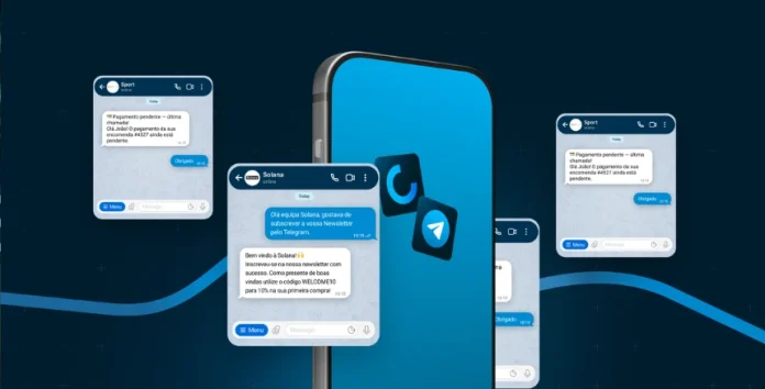 Mensagens que podem ser enviadas através da aplicação Telegram Closum